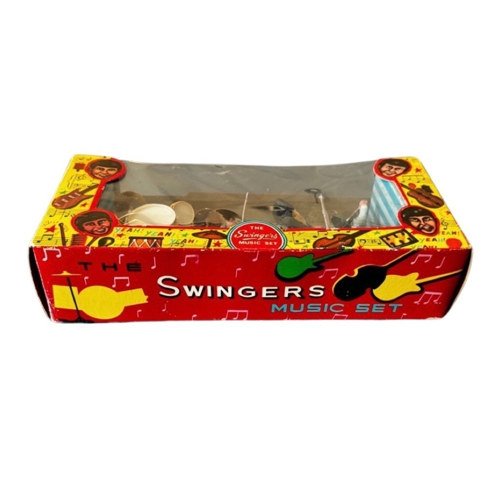 Vintage 60’s  “Beatles” Swingers Cake Toppers, Music Set, Original Box - Picture 6 of 9